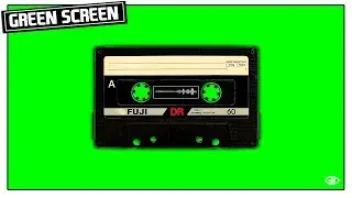 MUSIC TAPE CASSETTE | AUDIO SPECTRUM VISUALISER TEMPLATE | GREEN SCREEN AFTER EFFECT [CCM]