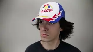 Talladega Nights Wonder Bread Retro White Hat Cap