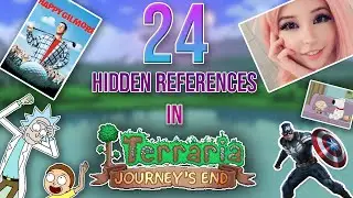 24 HIDDEN References in Terraria Journey's End