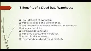 SAP Data Warehouse Cloud   23 Benefits of a Cloud Data Warehouse