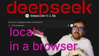 run DeepSeek R1 local in a web browser