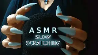 Calm ASMR | Slow but Playful Satisfying CRISP Scratching with Sharp Nails Over Foam Cover