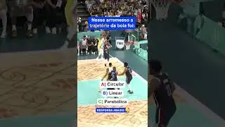 FÍSICA NO BASQUETE OLÍMPICO?🏀 #SHORTS