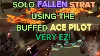 (TDS) VERY EZ SOLO FALLEN STRAT USING THE BUFFED ACE PILOT | ROBLOX