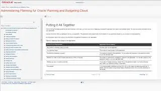 Gathering Design Documentation in Oracle Planning and Budgeting Cloud