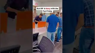 Some Employees are not excited for Fun-Friday😬#funfriday #hr #employees #officefun #fridayfunday