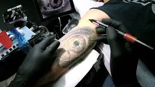 Tattooing 1st session of the second session of this eye tattoo Cris Gherman , CGTV