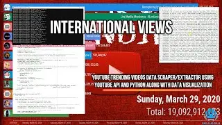 International Views - Trending Videos Data Scraper Using Python and YouTube API