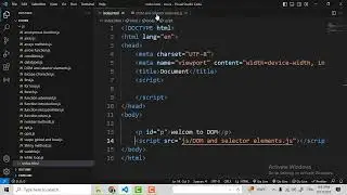 أساسيات البرمجة بلغة  #javascript  الدرس 30 intro to DOM and Selector