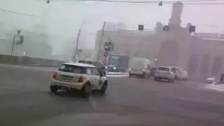 Вчерашняя метель "по воркутински" в Петербурге
