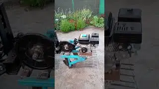 переделаная виброкопалка а двигателем.