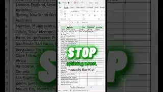 How to use FLASH FILL in EXCEL.. #viralshorts  #excelshorts