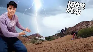 Flip Practice Survival Challenge in Rain and Thunder 😱