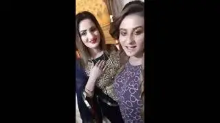 Afreen Khan Back Stage Live During Drama Live Stage Drama Video
