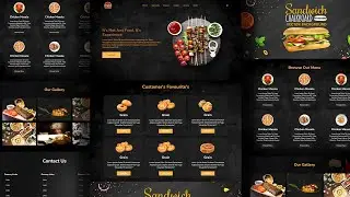 Create Restaurant website using html and CSS | Restaurant website | html and CSS