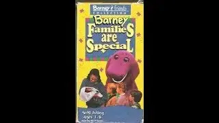 Barney: Families are Special 1995 VHS