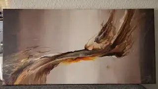 129. Dutch pour in beautiful browns/gold #acrylic #pouring #dutchpour #art #homedecor #diyprojects