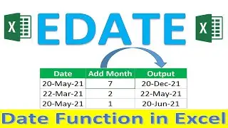 How to use EDATE Function in Excel