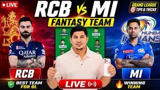 Live 🔴 RCB vs MI Dream11 Predictionl RCB vs MIToday Match Predictionl IPL 2026 Match 54