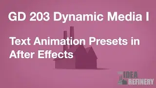 Text Animation Presets in After Effects