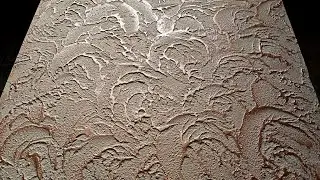 Simple decorative plaster texture. How to do it yourself.