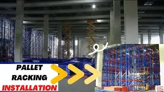 Pallet Racking Installation Vlog | Teams work together to install heavy duty shelving