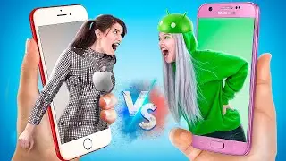 iPhone Kızı vs Android Kızı! Nesneler İnsan Olsaydı!