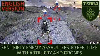 ENG.VER. Destroyed fifty enemy assaulters with FPV drones and artillery. Kharkiv direction.
