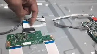 Deu ruim na troca do barramento da TV lg 55