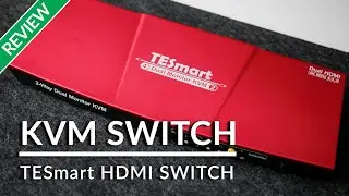 TESmart KVM Switch 4K 60hz HDMI for Dual Monitor Setup - Unboxing, Review and Demo