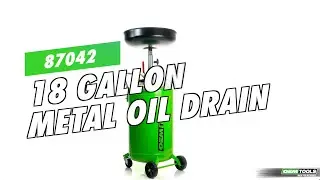 OEMTOOLS 87042 18 Gallon Metal Oil Drain