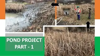 FIRST BIG PROJECT IN THE NEW HOUSE! POND REPAIR PART-1