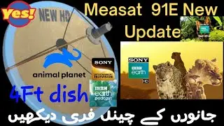 Measat 91e New Updates Today&New Channal add