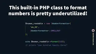 This built-in PHP class to format numbers is pretty underutilized!