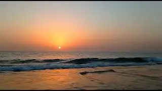 Beautiful sea view and Sunset at clifton beach karachi