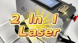 Backpack portable 2 in 1 laser cleaning marking machine