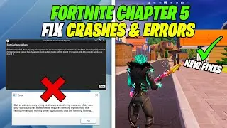 How To Fix Fortnite Chapter 5 Crashes & Errors! (SEASON 2)