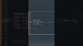 create rectangle + circle using canvas & JavaScript | part 3 |  #html #shorts