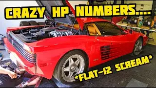 32-YEAR-OLD Ferrari Testarossa goes on a DYNO! Guess How Much HP it made?!