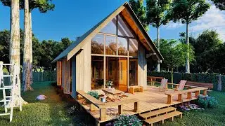 Tiny Farm House Full Tour | Rendered in Lumion #farmhouse #lumionrender #fulltour