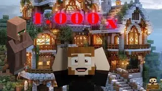 PESTE 1.000 de VILLAGERIII in casa CONSTRUITA de mine + O mina EXTRAORDINAR de MARE !!