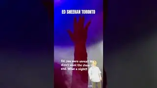 ED SHEERAN TORONTO CONCERT 2023 #edsheeran  #shortfeeds  #shorts  #concert  #livemusic