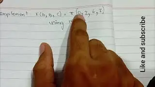 Implement the function in Maxterm using Multiplexer