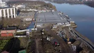 Строительство Софийской набережной 25 ноября 2020