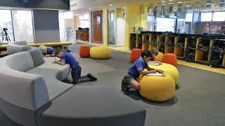 First day in new Year 3 classrooms