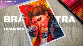 Brahmāstra Colour Pencil Drawing ll Mouni Roy ll