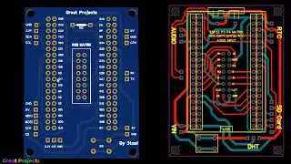 Gerber ESP32 P3 P4 MATRIX DHT22 DHT11 RTC SD Card Audio