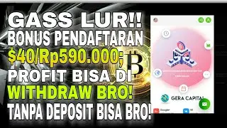 FREE $40/Rp590ribu BRO! | BISA WITHDRAW PROFIT NYA TANPA DEPOSIT | INVESTASI JANGKA PANJANG
