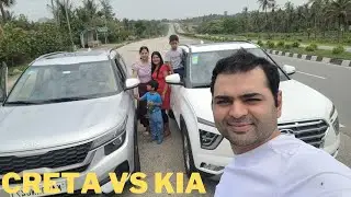 Creta vs KIA Seltos 2023 Long Drive Experience from Bangalore to Chikmagalur |   Creta vs KIA Seltos