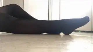 .::ASMR::. Rubbing my opaque black tights together pt. 2